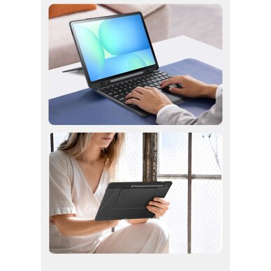 iPad Pro 11 2024 (M4) black DUX DUCIS DK Series dėklas su klaviatūra 12
