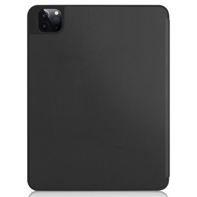 iPad Pro 12.9 (3rd / 4th / 5th / 6th Gen) / iPad Air 13 (2024) black silikoninis TRIFOLD with Pen Slot dėklas 1