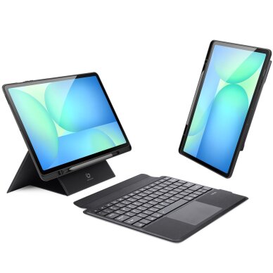 iPad Pro 13 2024 (M4) black DUX DUCIS DK Series dėklas su klaviatūra 1
