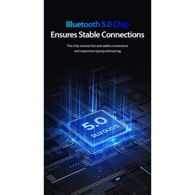 iPad Pro 13 2024 (M4) black DUX DUCIS DK Series dėklas su klaviatūra 5