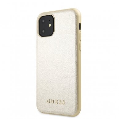 iPhone 11 aukso spalvos GUESS nugarėlė GUHCN61IGLGO 2