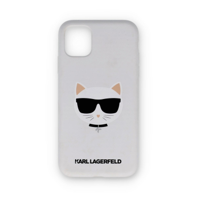 iPhone 11 balta KARL LAGERFELD nugarėlė KLHCN61SLKLWH