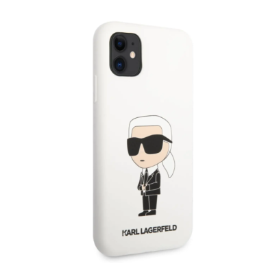 iPhone 11 balta NFT KARL LAGERFELD nugarėlė KLHCN61SNIKBCH 1