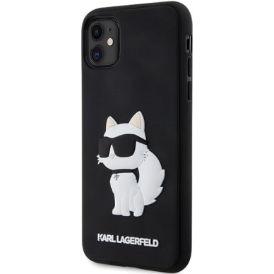 iPhone 11 black 3D Rubber Choupette KARL LAGERFELD nugarėlė 1