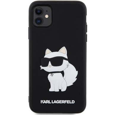iPhone 11 black 3D Rubber Choupette KARL LAGERFELD nugarėlė