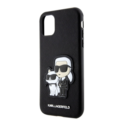 iPhone 11 black NFT Saffiano Karl&Choupette KARL LAGERFELD nugarėlė 5