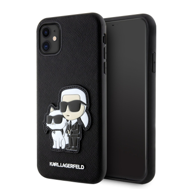 iPhone 11 black NFT Saffiano Karl&Choupette KARL LAGERFELD nugarėlė iPhone 11 black NFT Saffiano Karl&Choupette KARL LAGERFELD nugarėlė