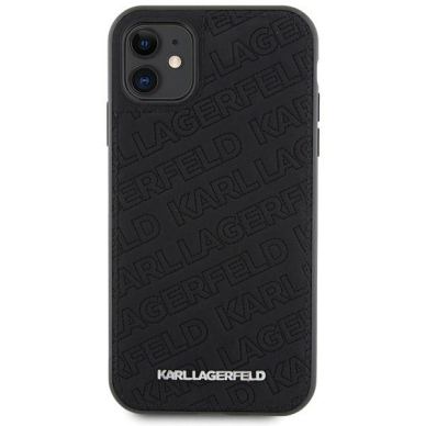 iPhone 11 black Quilted K Pattern KARL LAGERFELD nugarėlė 2