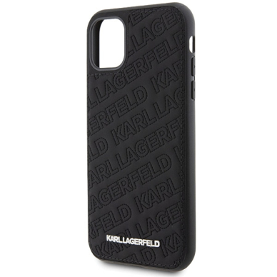 iPhone 11 black Quilted K Pattern KARL LAGERFELD nugarėlė 5