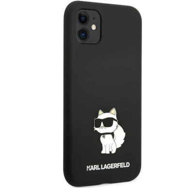 iPhone 11 black Silicone Choupette KARL LAGERFELD nugarėlė 3