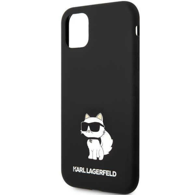 iPhone 11 black Silicone Choupette KARL LAGERFELD nugarėlė 5