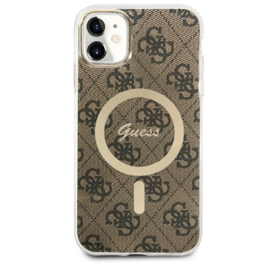 Iphone 11 brown 4G MagSafe GUESS nugarėlė 1