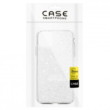iPhone 11 clear Crystal Glitter nugarėlė 5