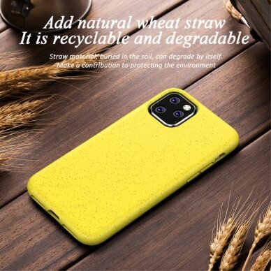 iPhone 11 geltona ECO wheat nugarėlė 1