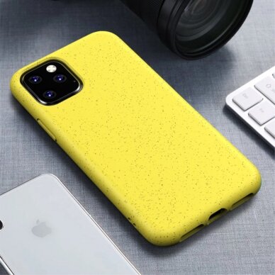 iPhone 11 geltona ECO wheat nugarėlė
