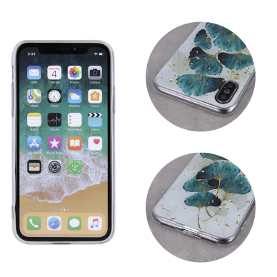 iPhone 11 Gold Glam Leaves nugarėlė 2