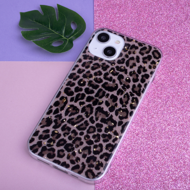 iPhone 11 Gold Glam Leopard print 2 nugarėlė 4