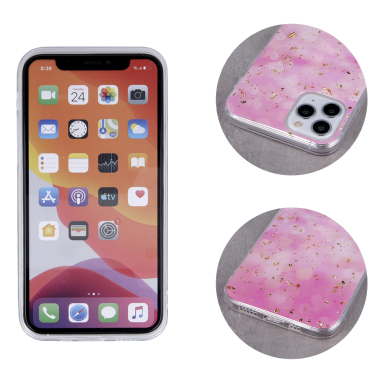 Iphone 11 Gold Glam Pink Heart nugarėlė 2