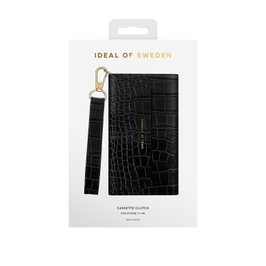 iPhone 11 iDeal Of Sweden dėklas Cassette Clutch Black Croco 4 iPhone 11 iDeal Of Sweden dėklas Cassette Clutch Black Croco 4