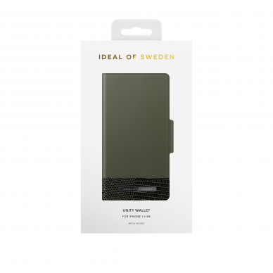 iPhone 11 iDeal Of Sweden dėklas Unity Wallet Metal Woods 4