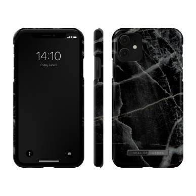 iPhone 11 iDeal Of Sweden nugarėlė Black Thunder Marble 2