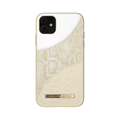iPhone 11 iDeal Of Sweden nugarėlė Cream Gold Snake
