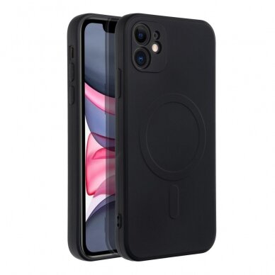 iPhone 11 black MagSilicone nugarėlė 5