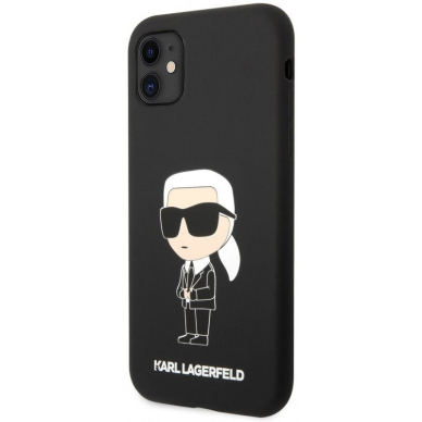 iPhone 11 black NFT Liquid Silicone KARL LAGERFELD nugarėlė 2