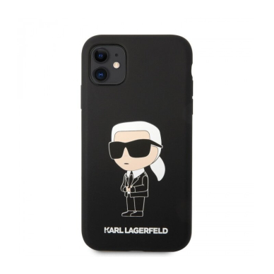 iPhone 11 black NFT Liquid Silicone KARL LAGERFELD nugarėlė