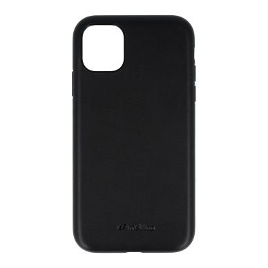 iPhone 11 juoda odinė MELKCO REGAL SNAP nugarėlė