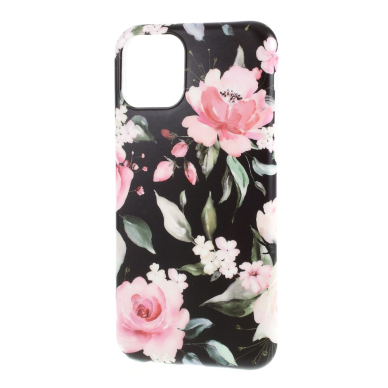 iPhone 11 juoda Tracy nugarėlė Peony 1