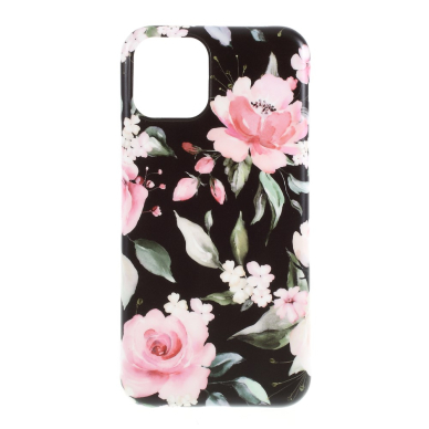 iPhone 11 juoda Tracy nugarėlė Peony