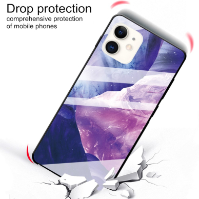 iPhone 11 marble glass nugarėlė Style B 2