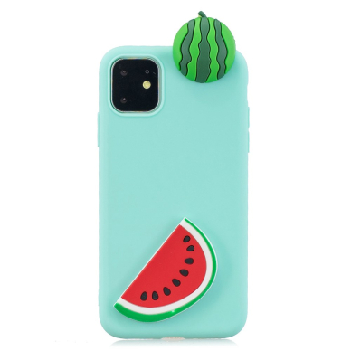 Iphone 11 mėtos spalvos nugarėlė Watermelon 4D 1