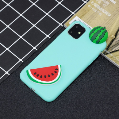 Iphone 11 mėtos spalvos nugarėlė Watermelon 4D 6