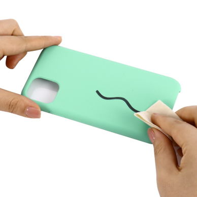 iPhone 11 mėtos spalvos SILICONE nugarėlė 3