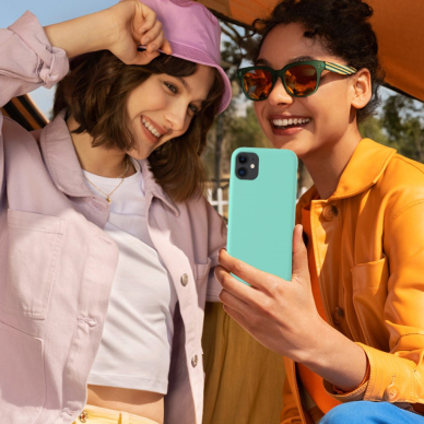 iPhone 11 mėtos spalvos SILICONE nugarėlė 7