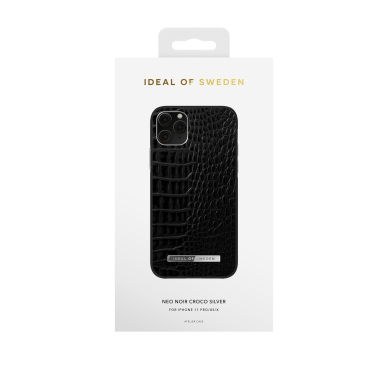 iPhone 11 PRO iDeal Of Sweden Atelier nugarėlė Neo Noir Croco Silver 1