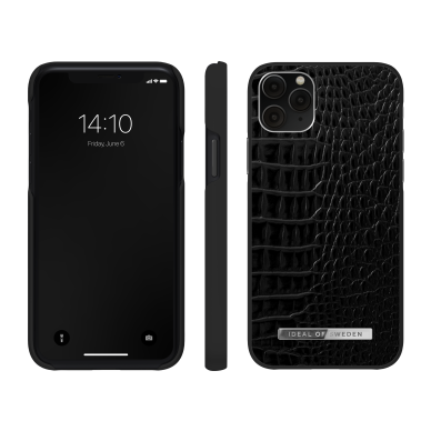 iPhone 11 PRO iDeal Of Sweden Atelier nugarėlė Neo Noir Croco Silver 2