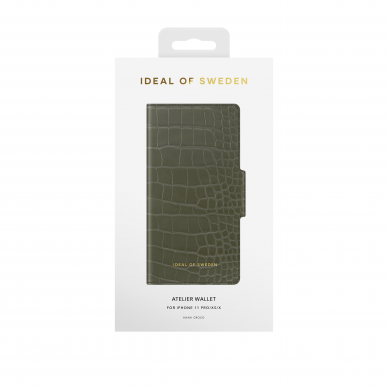 iPhone 11 PRO iDeal Of Sweden dėklas Khaki Croco 1