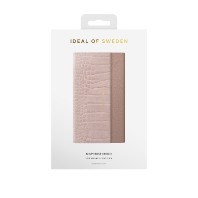 iPhone 11 PRO iDeal Of Sweden dėklas Signature Clutch Misty Rose Croco 1