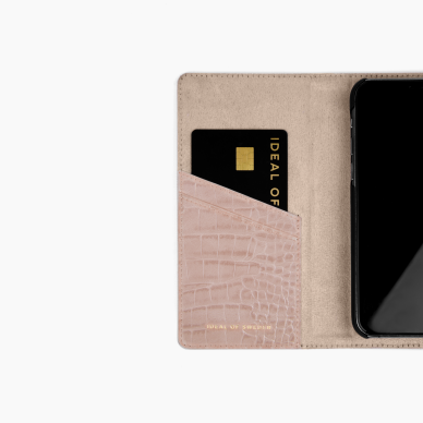 iPhone 11 PRO iDeal Of Sweden dėklas Wallet Rose Croco 2