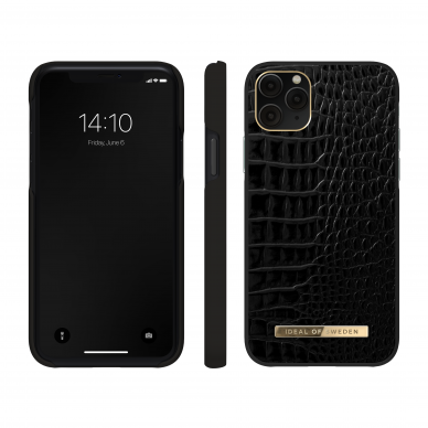 iPhone 11 PRO iDeal Of Sweden nugarėlė Neo Noir Croco 2