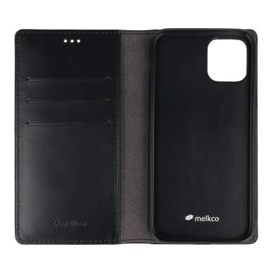 iPhone 11 Pro juodas odinis WAXFALL KLASSIKER dėklas 1