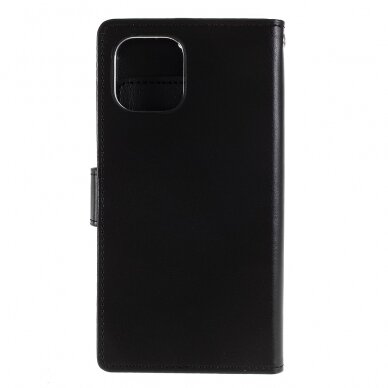 iPhone 11 PRO juodas MERCURY RICH DIARY dėklas 3