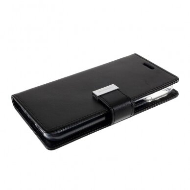 iPhone 11 PRO juodas MERCURY RICH DIARY dėklas 4
