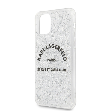 iPhone 11 PRO MAX gelsva glitter KARL LAGERFELD nugarėlė KLHCN65TRFGSL 3