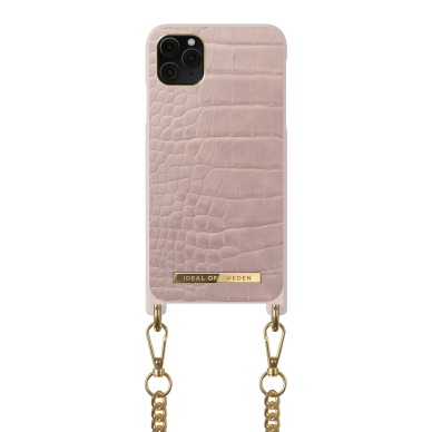 iPhone 11 PRO MAX iDeal Of Sweden Atelier Necklace nugarėlė Misty Rose Croco 1
