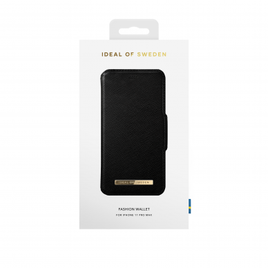 iPhone 11 PRO MAX iDeal Of Sweden dėklas Wallet Black 1