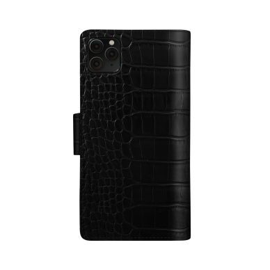 iPhone 11 PRO MAX iDeal Of Sweden dėklas Wallet Jet Black Croco 2